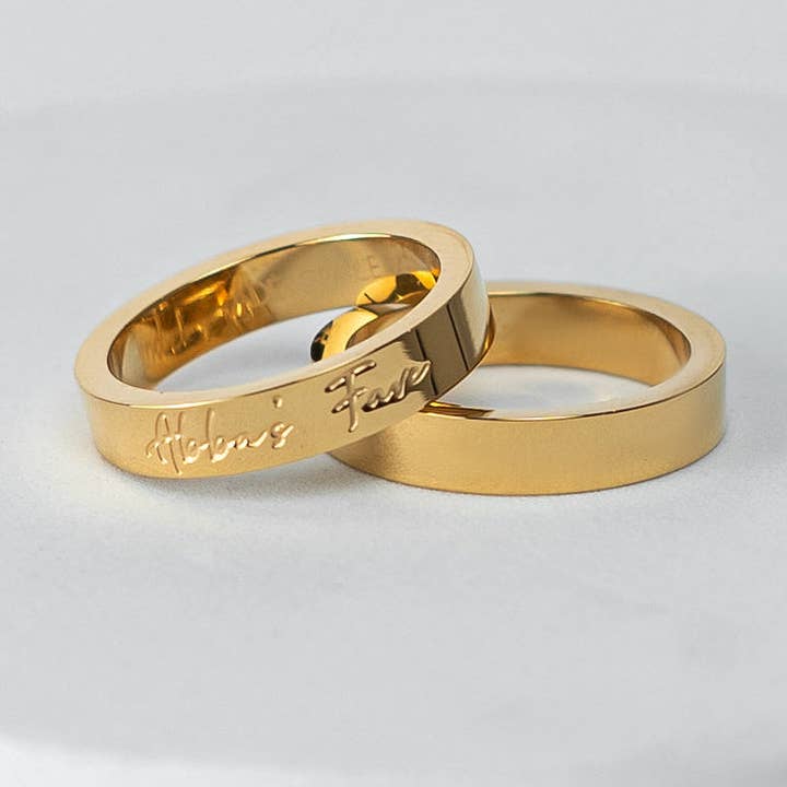 Adé & Grace - Wholesale Band/Stacked Ring - "Abba's Fave" Mini Ring