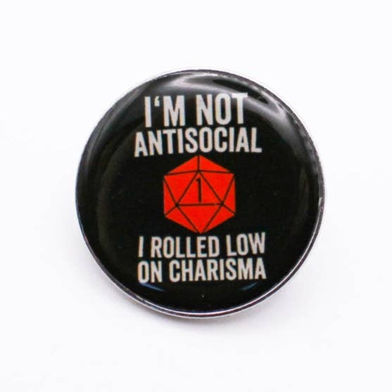 Insignia de Carisma Baja para venta al por mayor de Mystery Dice Goblin