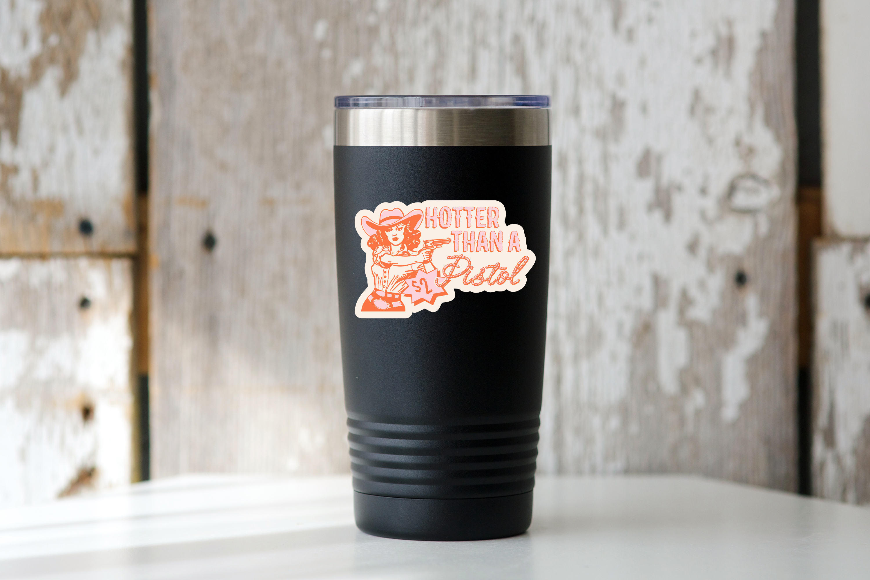 Yarnival - Wholesale Sticker - Hotter Than a Two Dollar Pistol Sticker - western, cowgirl2