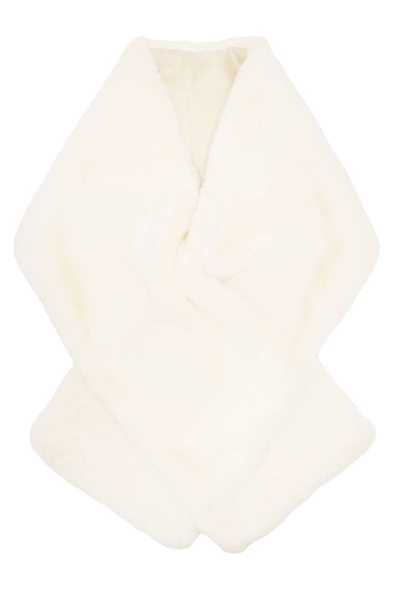 Cap Zone - Wholesale Omslagdoek - Dames - Luxueuze zachte nepbont stola sjaal met satijnen voering2