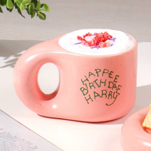 Harry Potter "Happee Birthdae Harry" Mug & Saucer Gift Set for wholesale by K-Wonderland