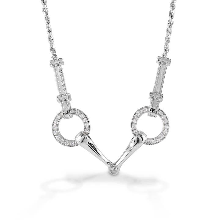 Kelly Herd Snaffle Bit Halskette, Sterlingsilber für den Großhandel von Kelly Herd Jewelry