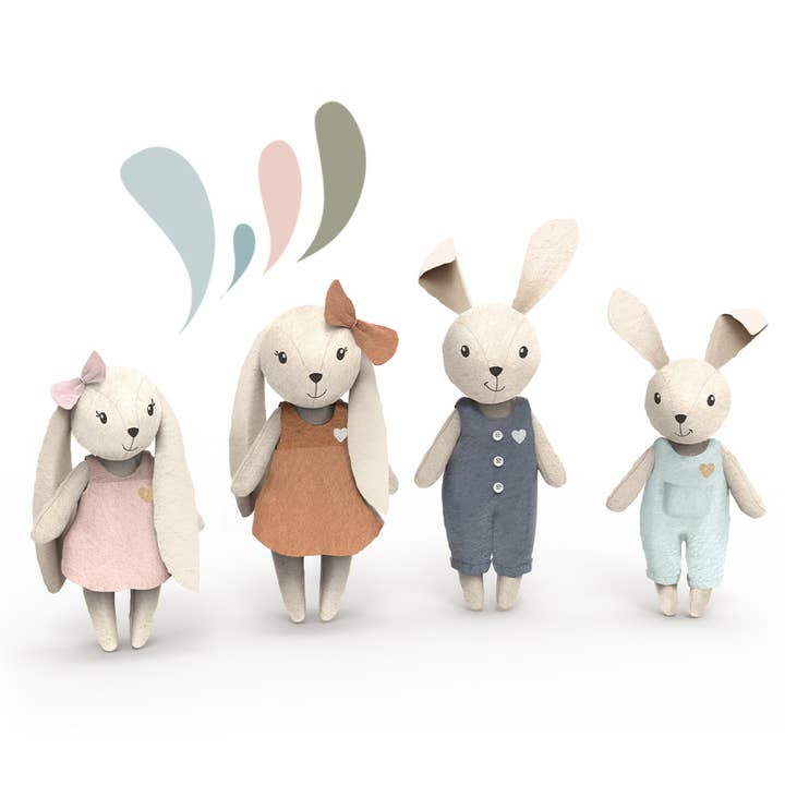 Speedy Monkey - Wholesale Toy Set - Kids - Rabbit Family
