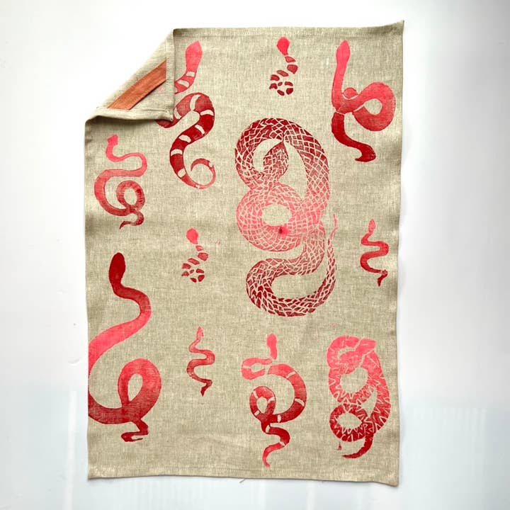 Tulusa - Wholesale Tea Towel - -Savvy Serpent Linen Tea Towels5