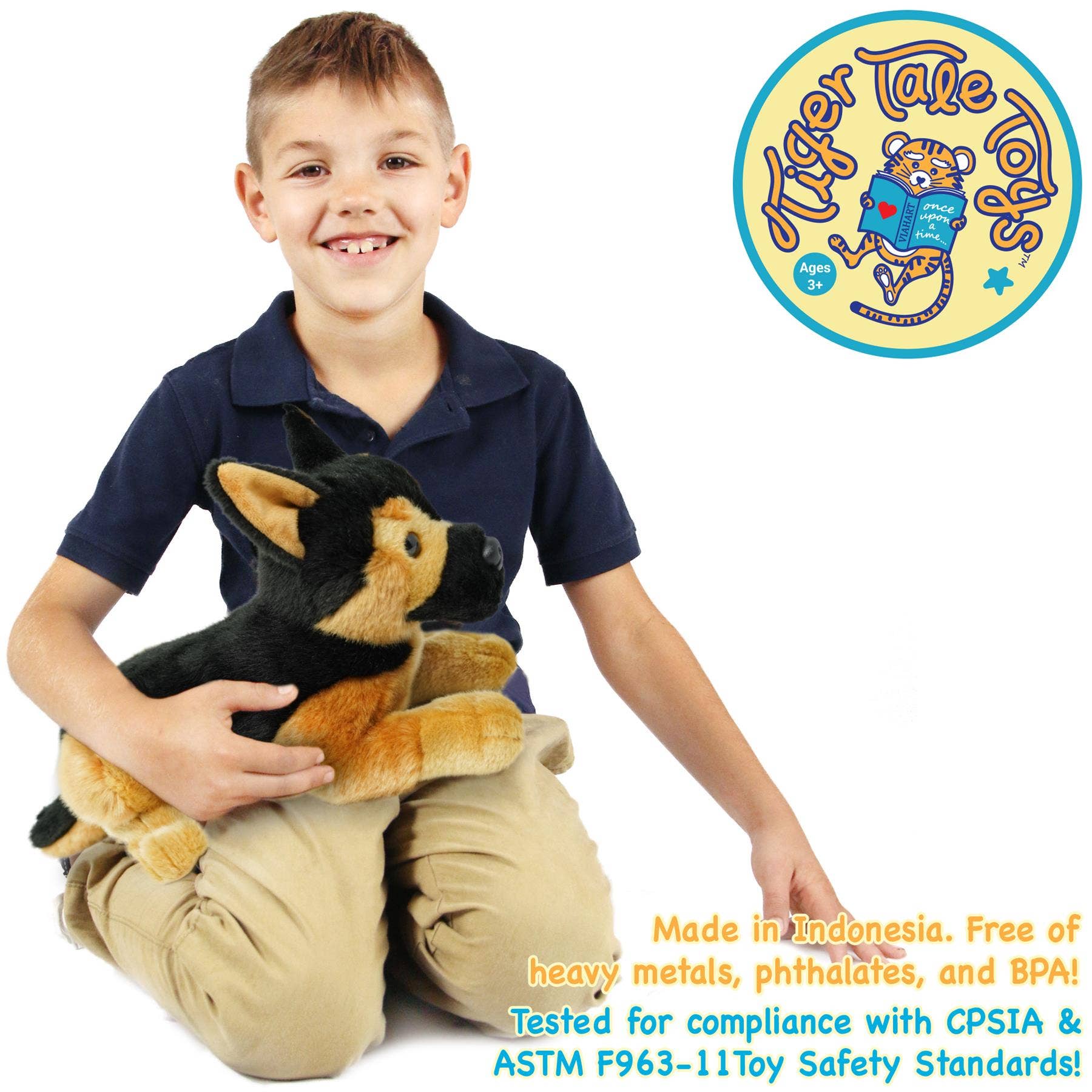 VIAHART Toy Co. - Wholesale Stuffed/Plush Toy - Kids & Baby - Gretchen The German Shepherd | 15 Inch Stuffed Animal Plush3