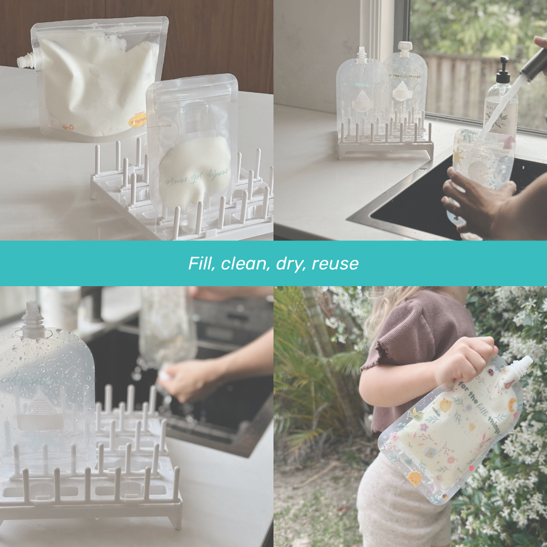 Sinchies - Wholesale Food Storage Wrap/Bag - Sinchies 150ml Reusable Food Pouches - Sugar and Spice8