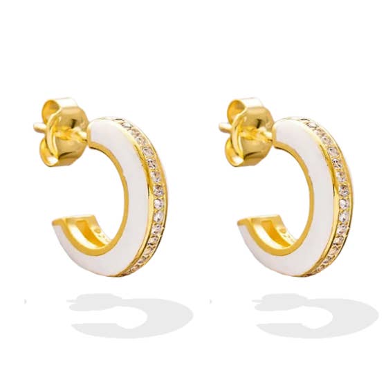 Jubilee White Hoops for wholesale by Full Herizon