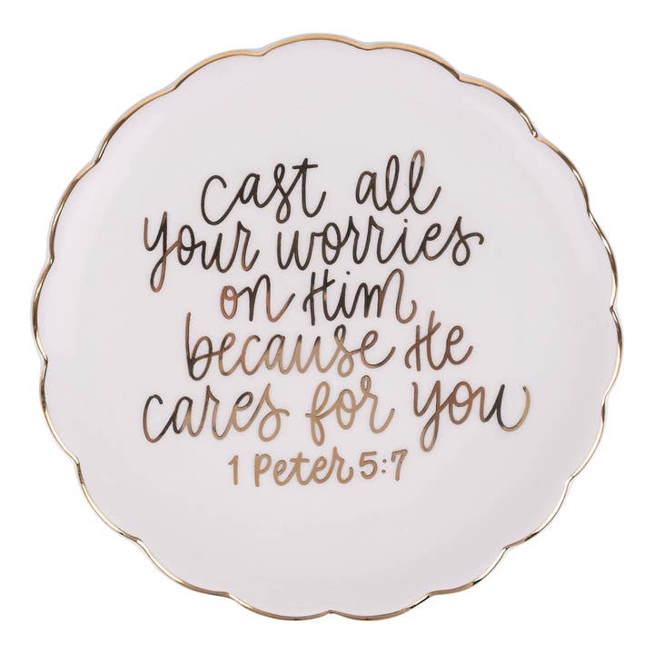 He Cares For You Trinket Tray for wholesale by Glory Haus