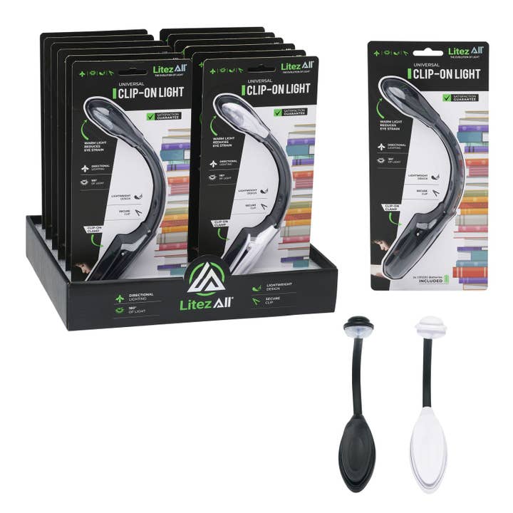 LitezAll - Wholesale Booklight - LitezAll Universal LED Clip On Light