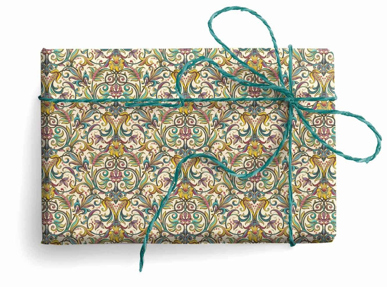 San Lorenzo Design - Vente Feuille de papier cadeau - Papier cadeau florentin, 2 feuilles pliées 19,7 x 27,6 po25