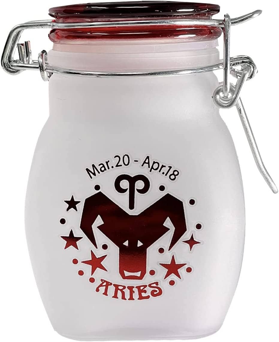 Ted Miller Innovation - Wholesale Jar - Frosted Zodiac Airtight Glass Jar – Aries | 125 ml2