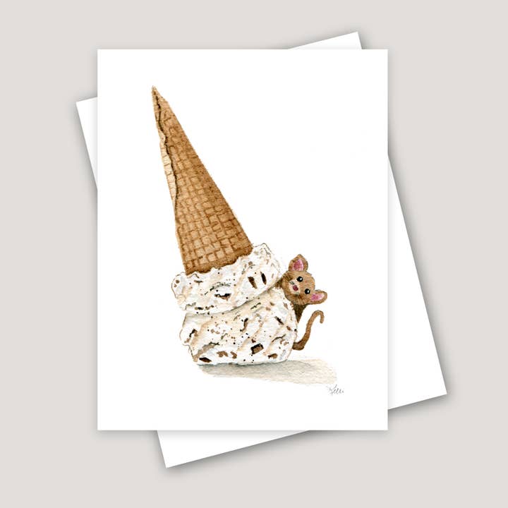Gelato Mouse for wholesale by Kelli McNichols Art