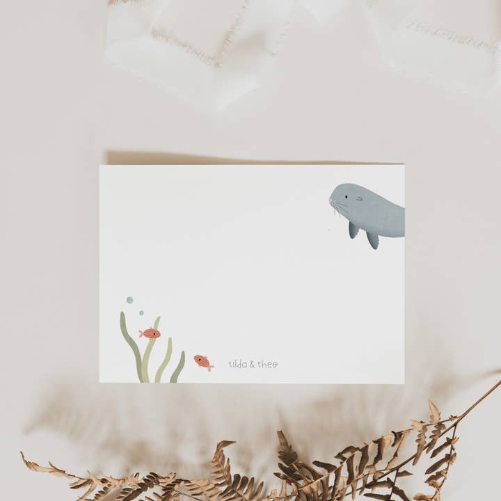 Tilda&Theo - Wholesale Birthday Card - Seal postcard - marine animals seal children's card birthday3