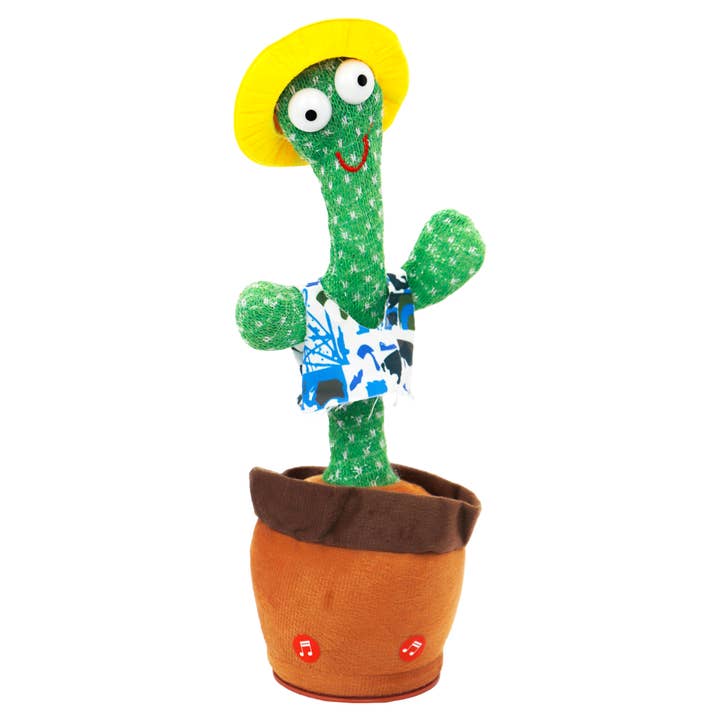 Cap Zone - Wholesale Stuffed/Plush Toy - Kids & Baby - Fiesta Sombrero Cactus Sound Mimicking Dancing Toy