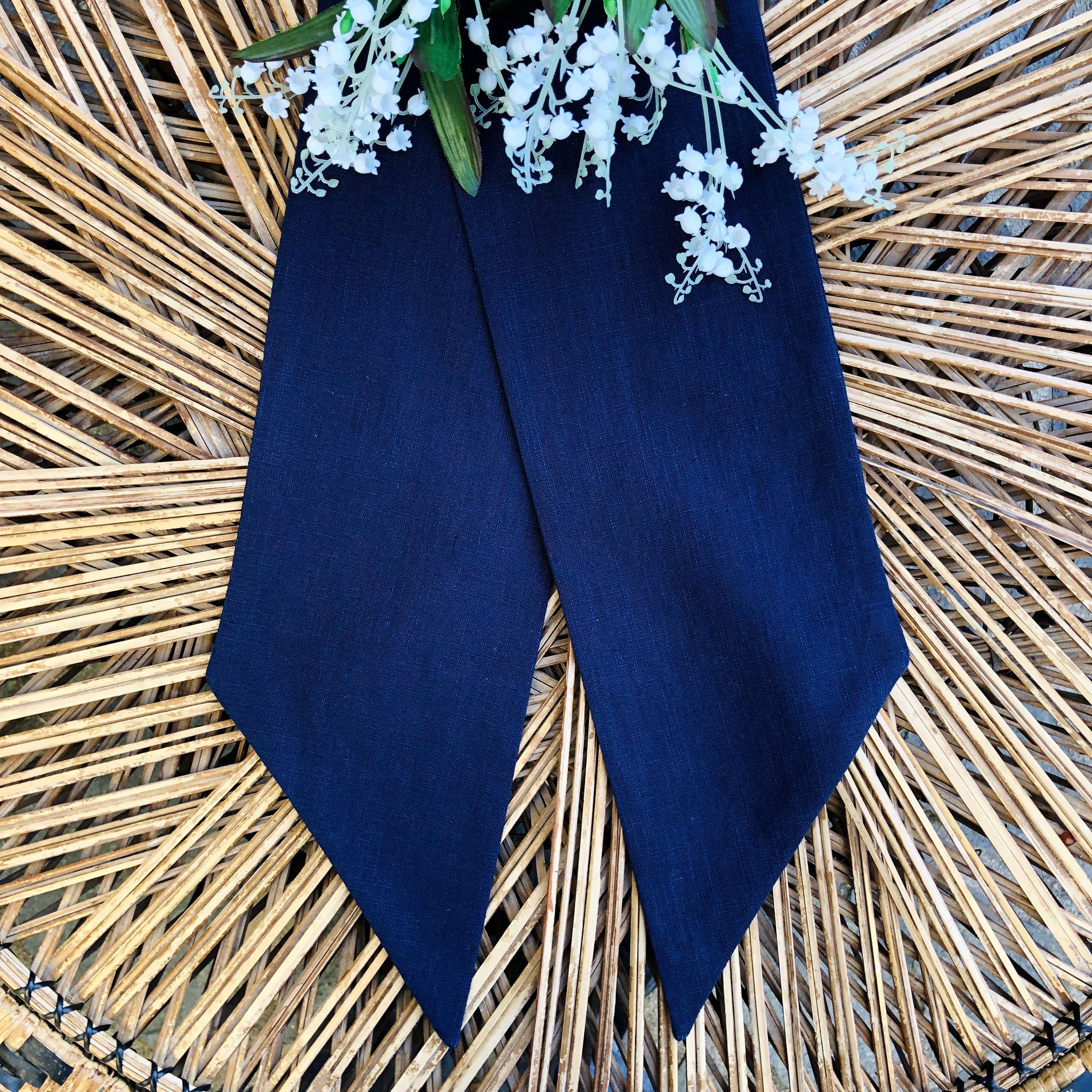 Belle Linen – wholesale Wreath – 100% Premium Quality Linen Blank Wreath Sash4