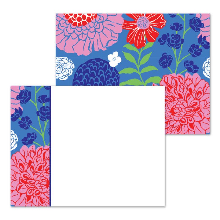 July Blooms Panel Note Cards A2 for wholesale by UncommonWares