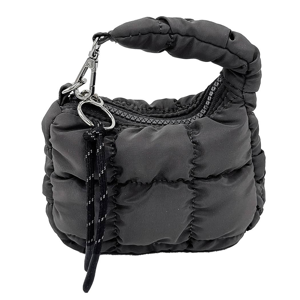 Fashion City – Porta-chaves - Mulher por atacado – Porta-chaves com Bolsa Acolchoada Miniatura6