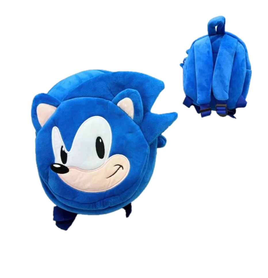 SugarQuoteMeNot LLC - Venta al por mayor Mochila - Niños - Mochila de peluche de erizo con almacenamiento tipo bolsillo - ** Nueva película infantil popular **1