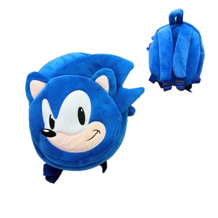 SugarQuoteMeNot LLC - Venta al por mayor Mochila - Niños - Mochila de peluche de erizo con almacenamiento tipo bolsillo - ** Nueva película infantil popular **1