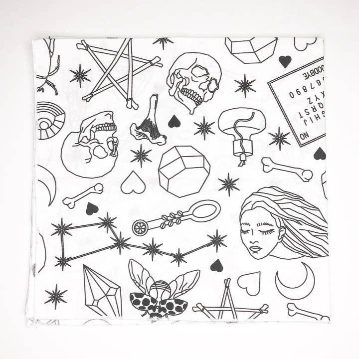 Universe Print Tarot Cloth (100% Cotton) for wholesale by The Fox Tarot