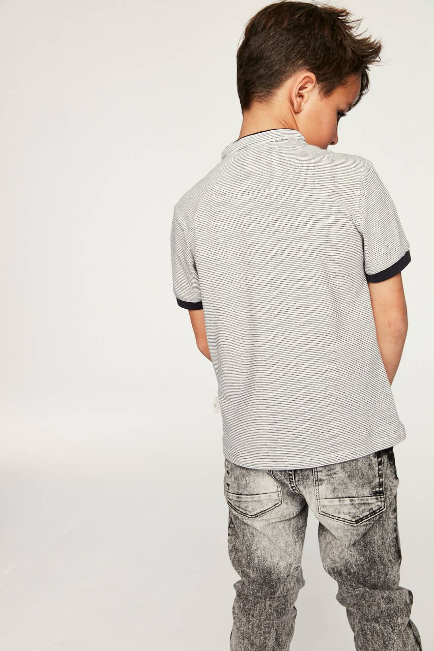 Blank Two-Tone Kids Polo Rin Kids for wholesale on Faire3