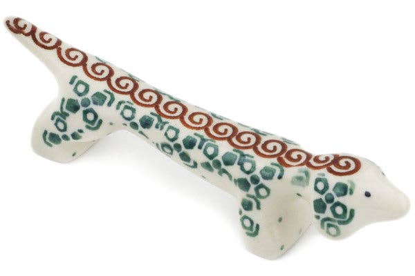 Polmedia Polish Pottery - Wholesale Spoon Rest - Chopstick Rest, Knife Rest 5" Grecian Sea Theme0