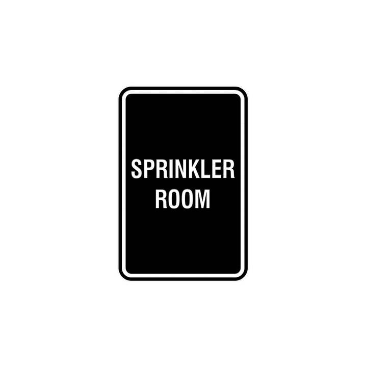 Portrait Round Sprinkler Room Sign for wholesale by All Quality