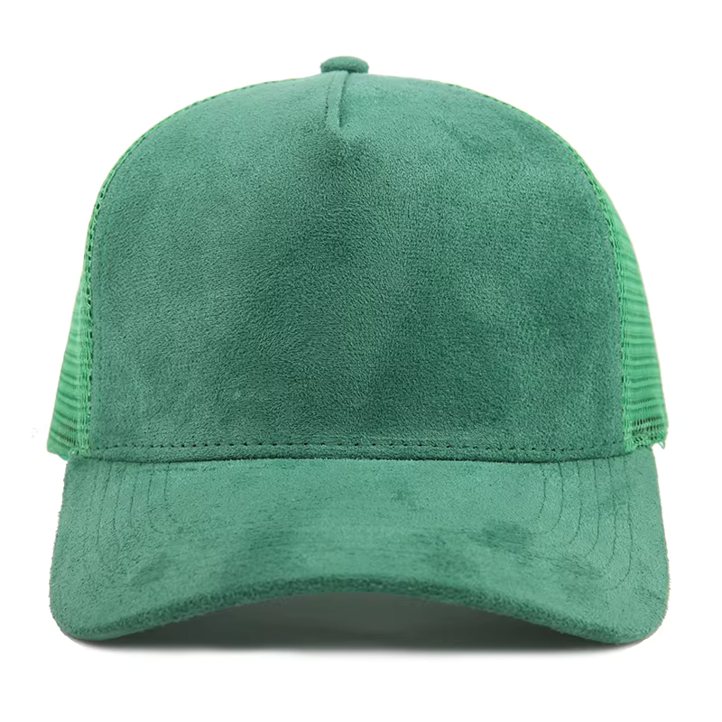 TJ Clothing NY - Wholesale Hat Accessory - Men's - 5 Panel Suede Meshback Trucker Snapback Hat Blank Wholesale10