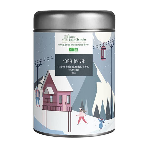 La Ferme Saint-Sylvain - Vendita all'ingrosso Tisane salutari e depurative - Serata invernale - Tisana mista biologica