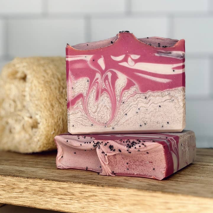 Dragonfruit and Pink Jasmine Vegan Handmade Soap for wholesale by My Little Soapbox