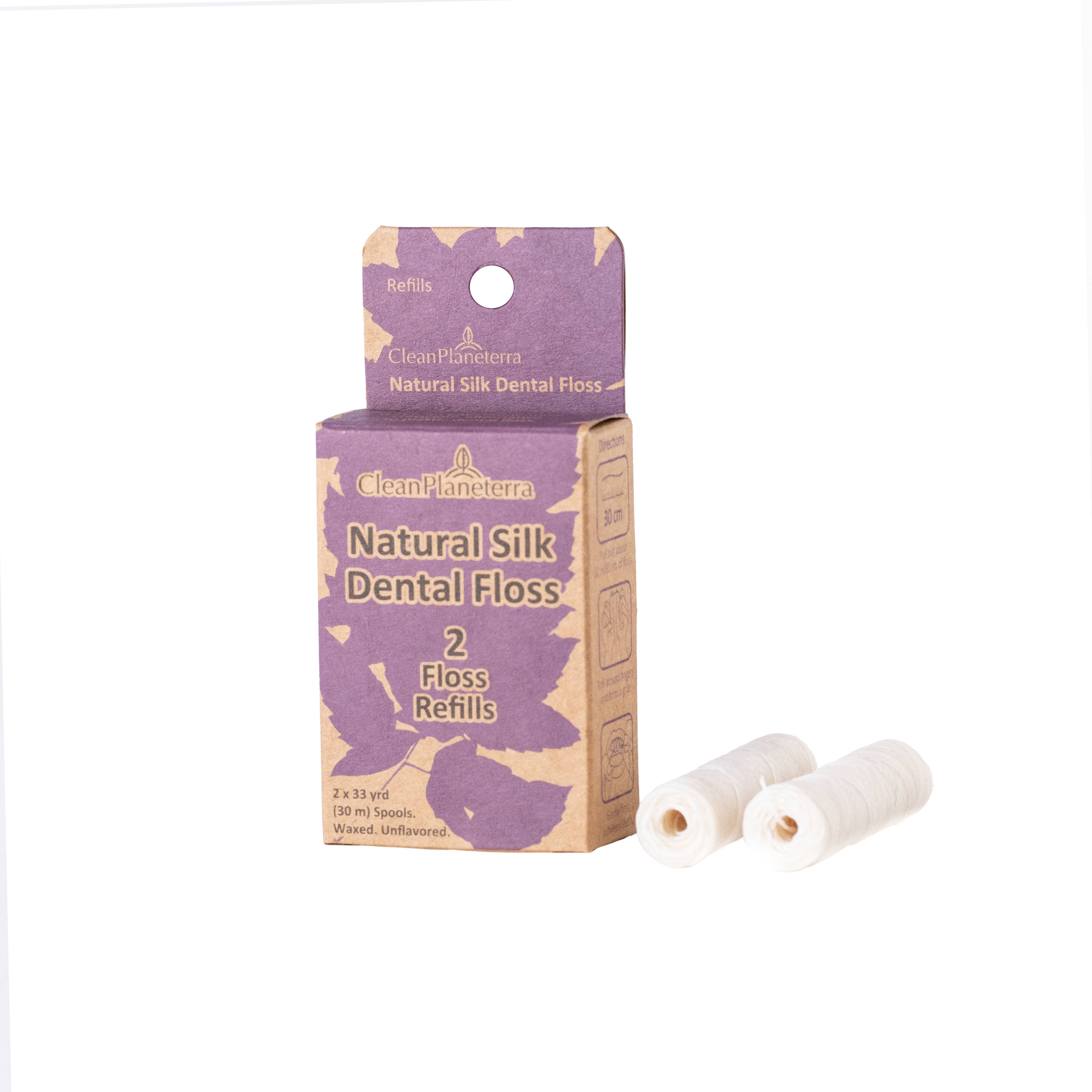 Brush With Bamboo – wholesale Floss – Natural Silk Floss Refill Pack