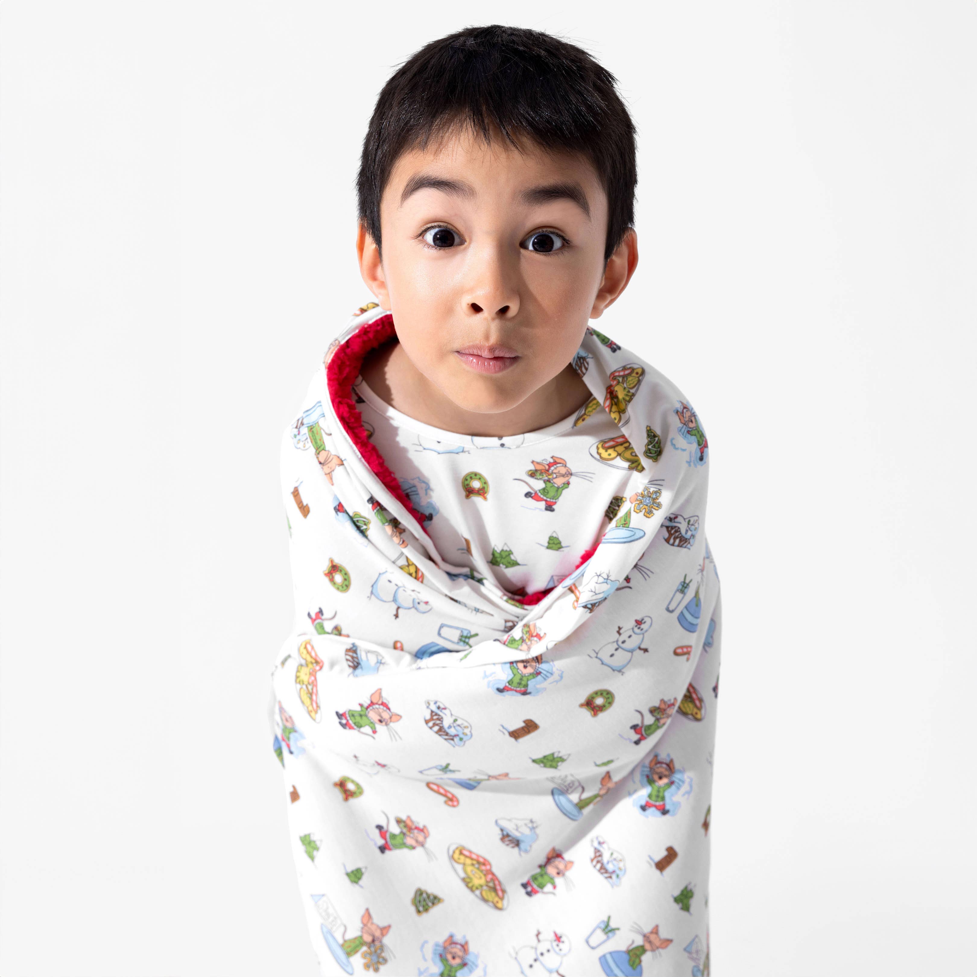 Bellabu Bear - Wholesale Bedding Blanket - Kids & Baby - If You Give A Mouse A Cookie Christmas Bamboo Blanket9