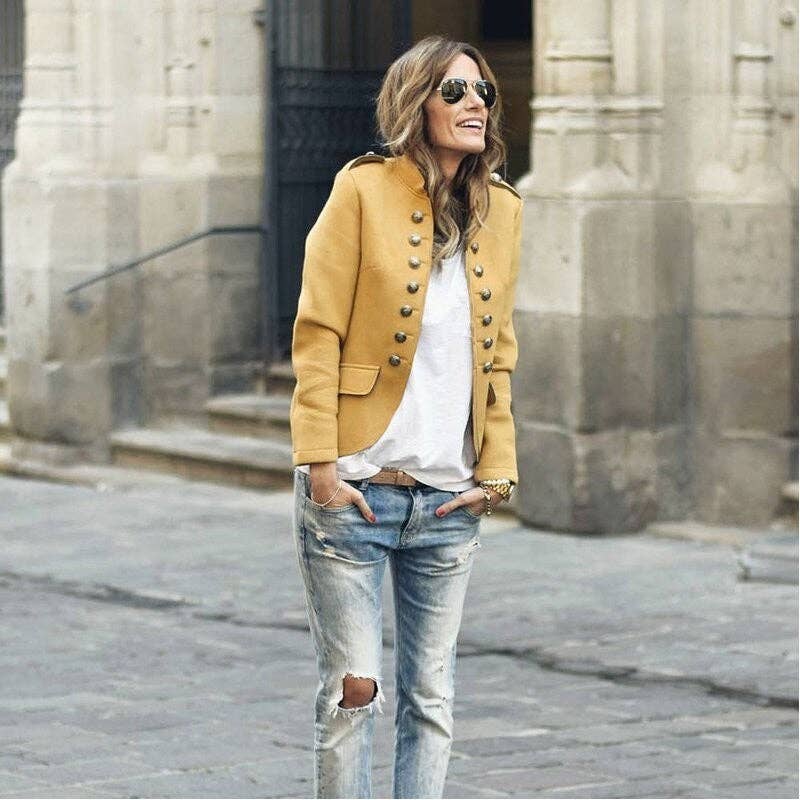 FurDecoration – wholesale Coat – Women’s – Solid Color Short Wool Coat4