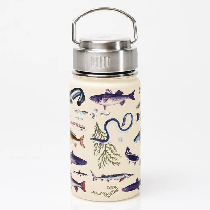 Cognitive Surplus - Wholesale Flask - Freshwater Fish 12 oz Steel Bottle (Case of 4)