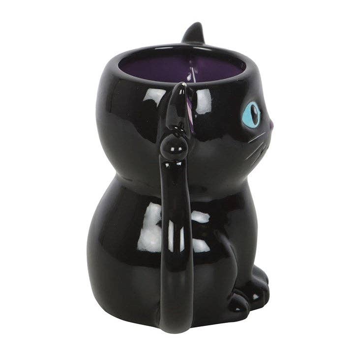 Something Different Wholesale - Vendita all'ingrosso Tazza - Tazza di Halloween gotica nera con gatto carino e inquietante2