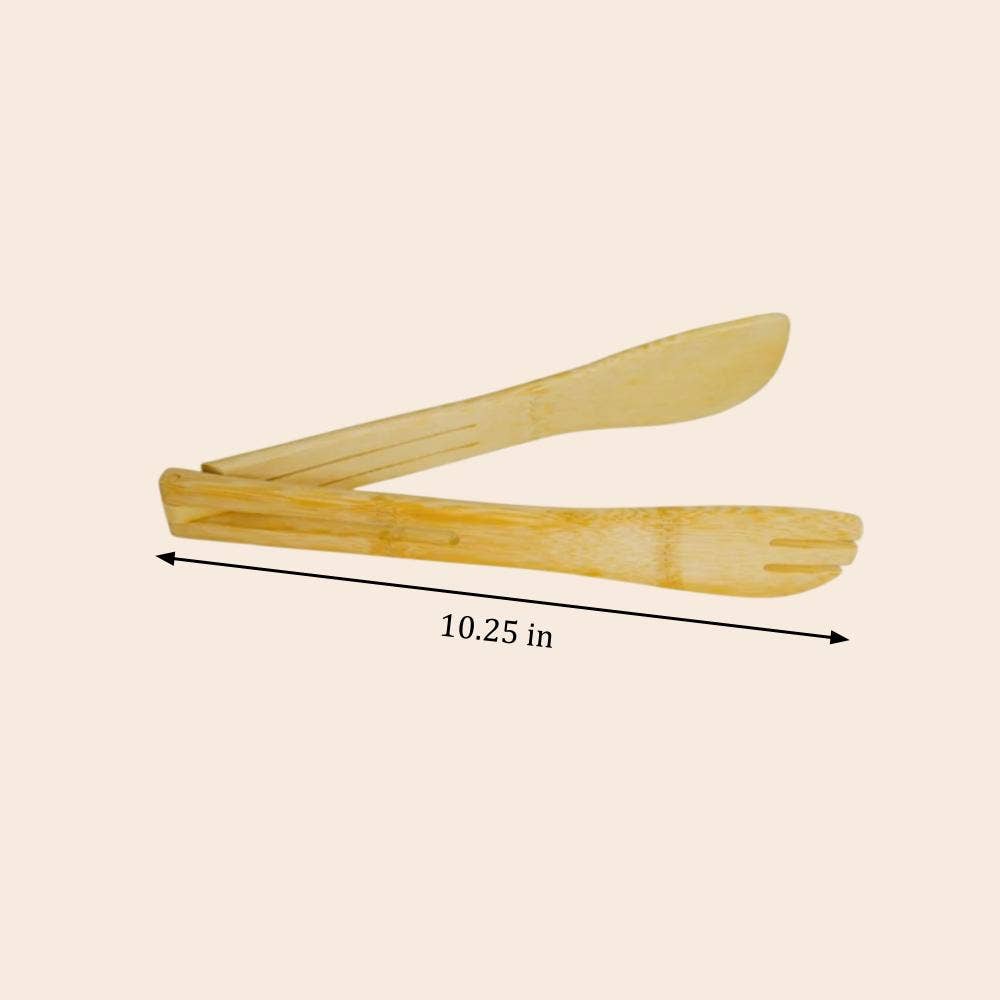 Bamboo Switch - Wholesale Kitchen Tong - Bamboo Salad Tongs1