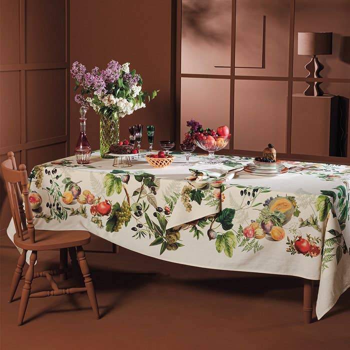 Abondance D'Automne Naturel Tablecloth, Metis for wholesale by Garnier Thiebaut
