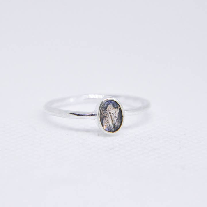 Zumki - Wholesale Single Stone/Solitaire Ring - Simple and Minimal Natural Gemstone Silver and Brass Ring4