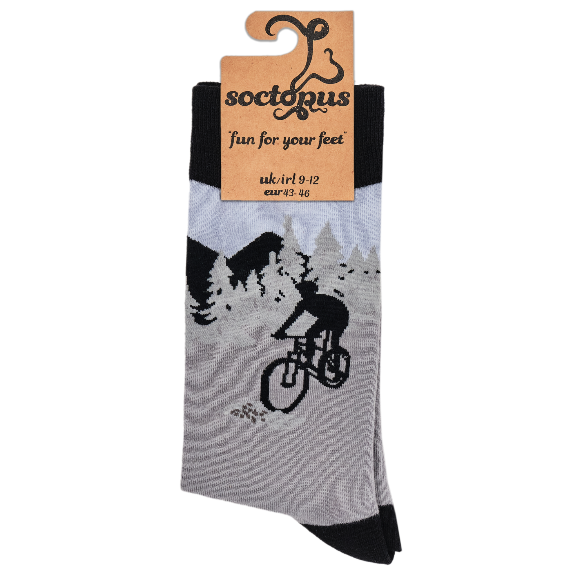 GREY Mountain Bike Socks - Vicious Cycle for wholesale on Faire2