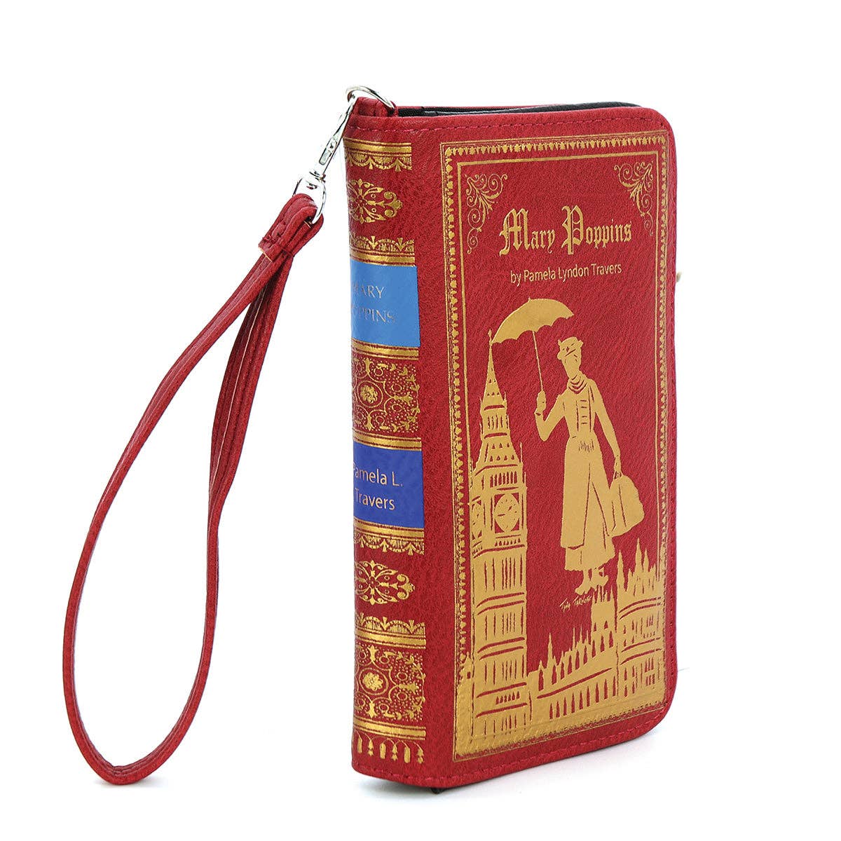 Red MARY POPPINS BOOK WALLET IN VINYL for wholesale on Faire1