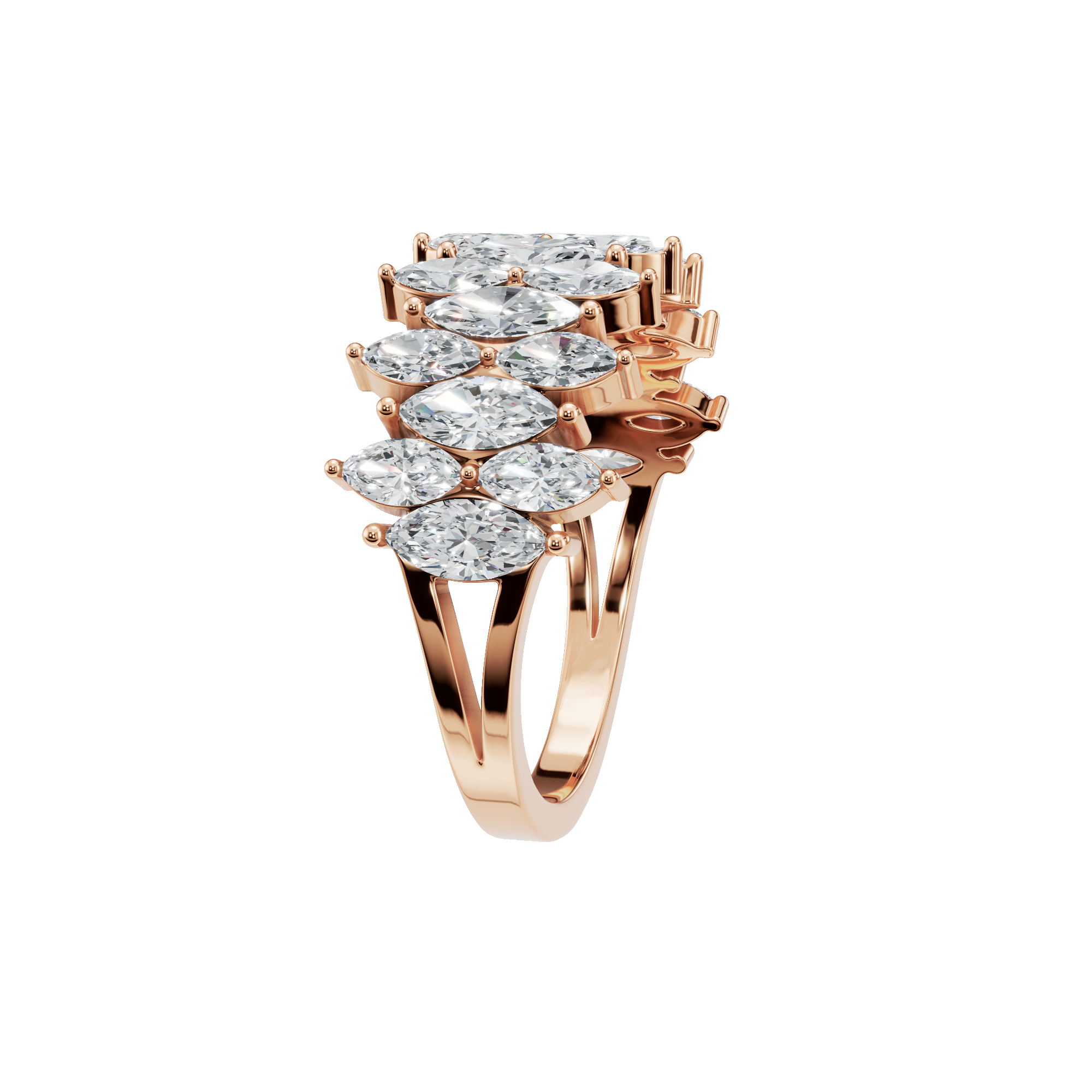 PureYou Jewelry – Engroshandel Vielsesring – 14k Guld Diamant Evighedsring, Diamant Vielsesring11