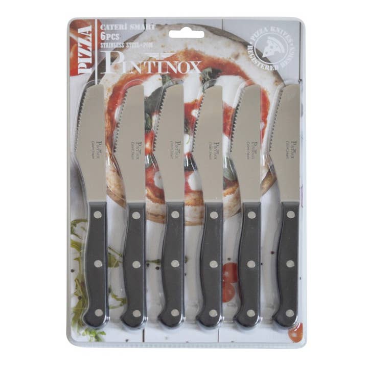 Pintinox - Wholesale Kitchen/Utility Knife - Cateri Smart pizza knife in a 6-piece blister3