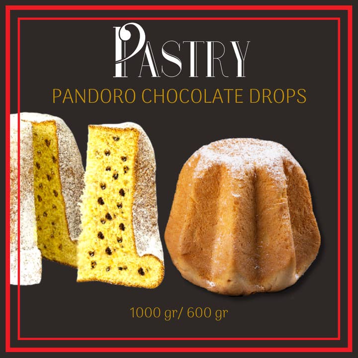 Pastry - Wholesale Cake - CHRISTMAS ITALIAN PANDORO WITH CHOCOLATE CHIPS