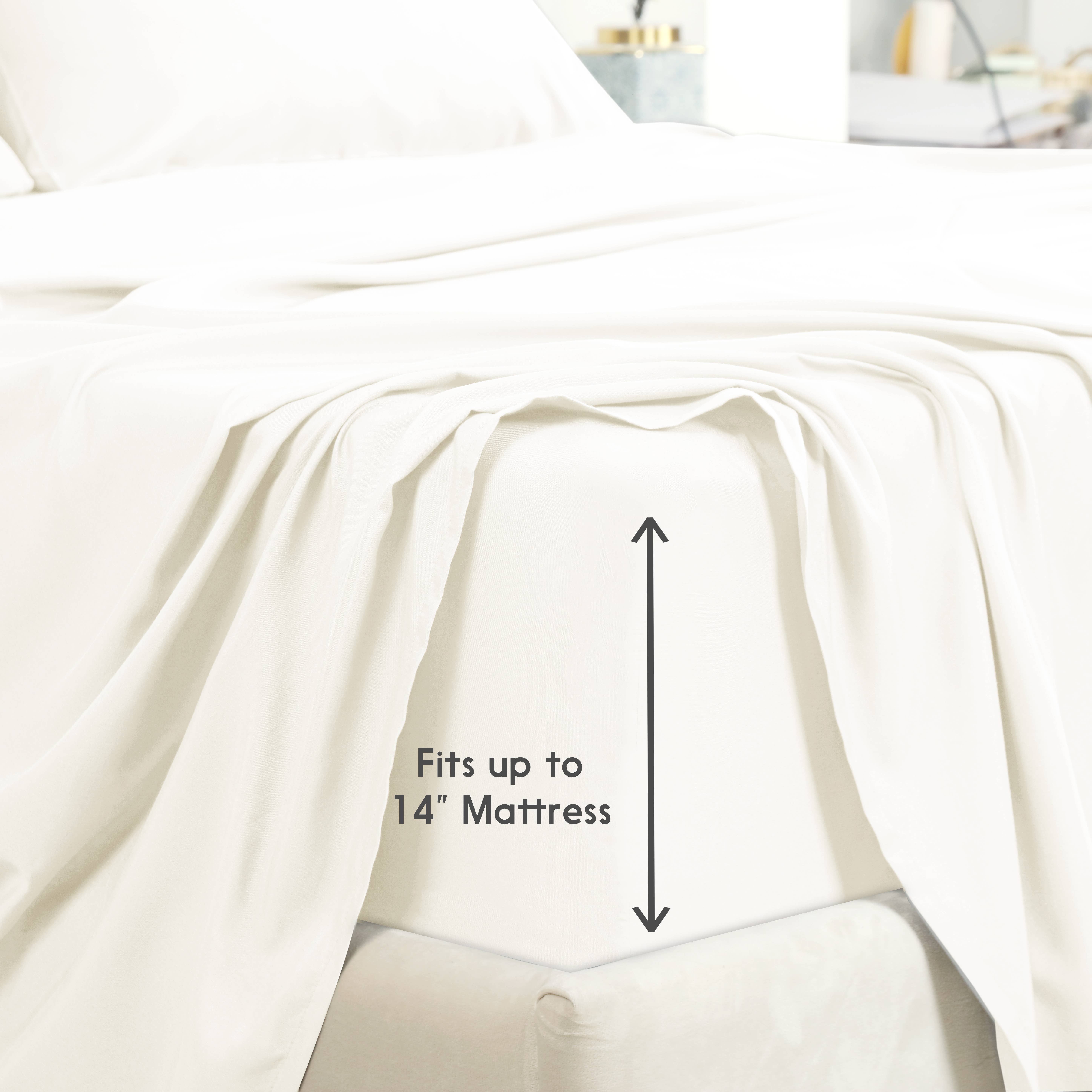 Qatan – Großhandel Flaches Laken – 12er-Pack Mikrofaser-Hotel-Flachbetttücher-Set – 14" tiefe Tasche3