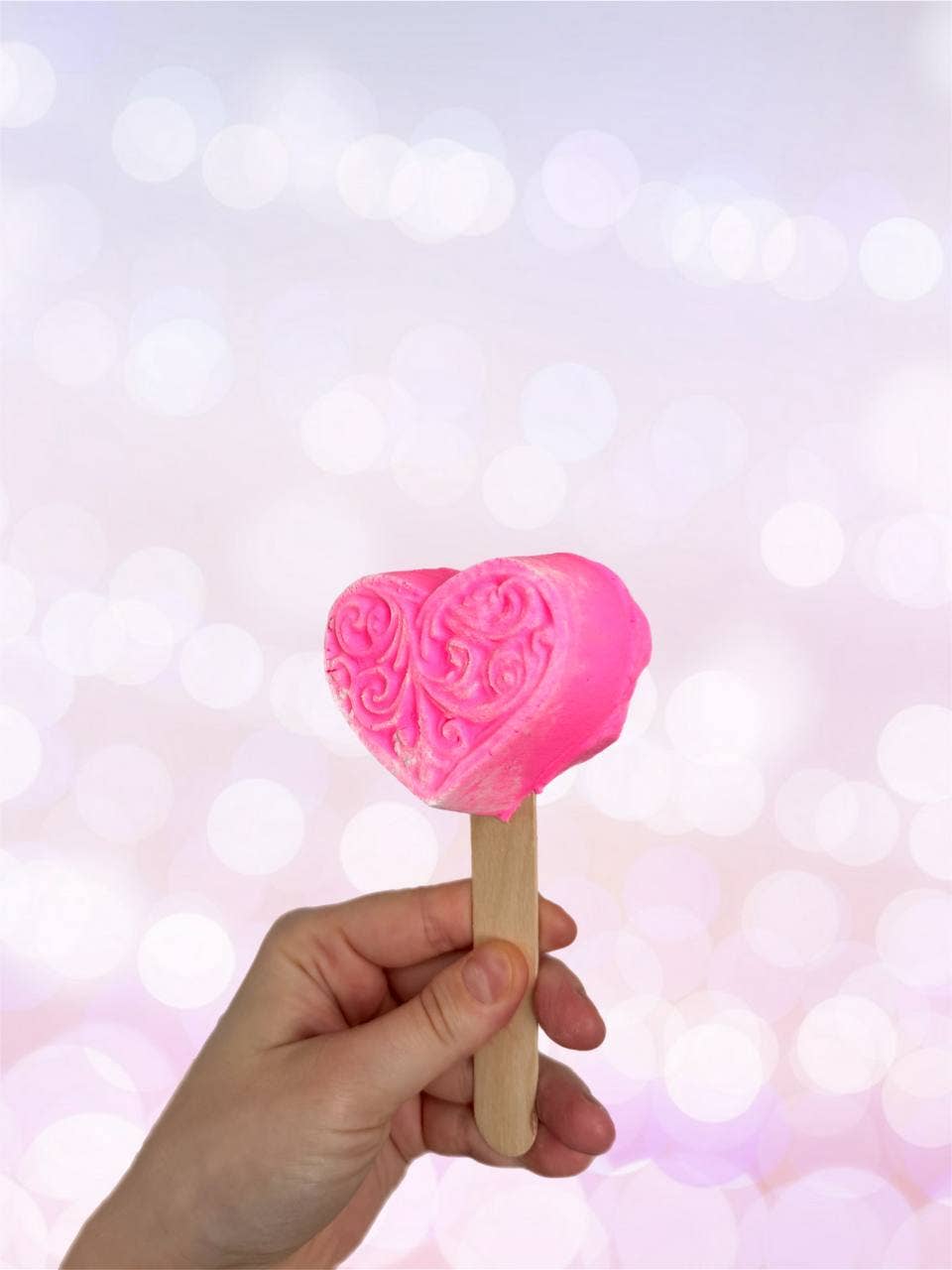La Bomba - Vente Bains moussants - Bain moussant en forme de cœur. Bain moussant réutilisable solide, Saint-Valentin6
