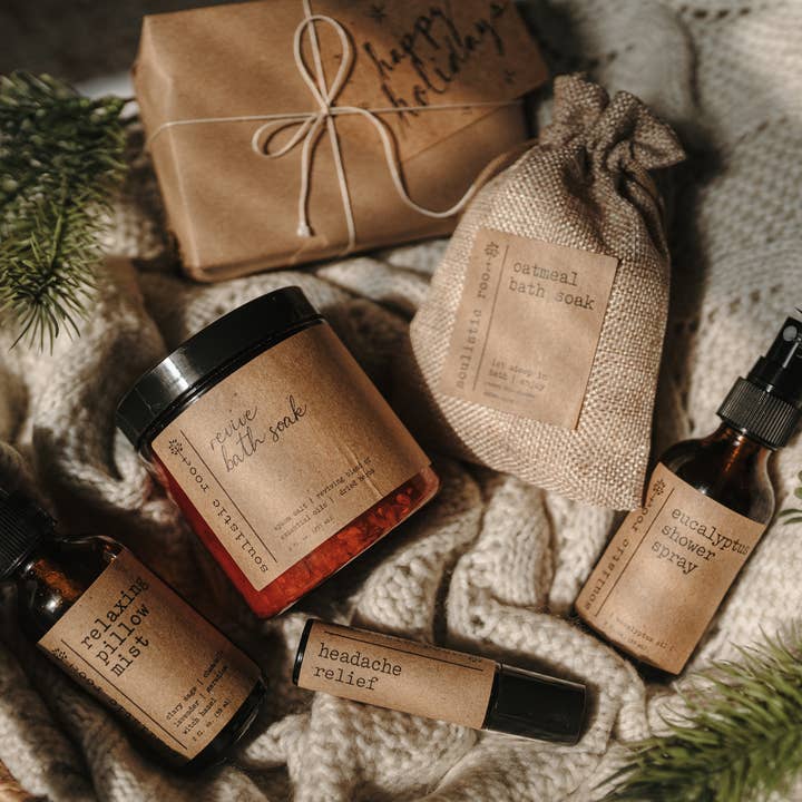 Soulistic Root - Essential Oils & Self Care Gifts - Wholesale Bath & Body Set - Spa Gift Set | Wellness + Relaxing Self Care Gift for Women