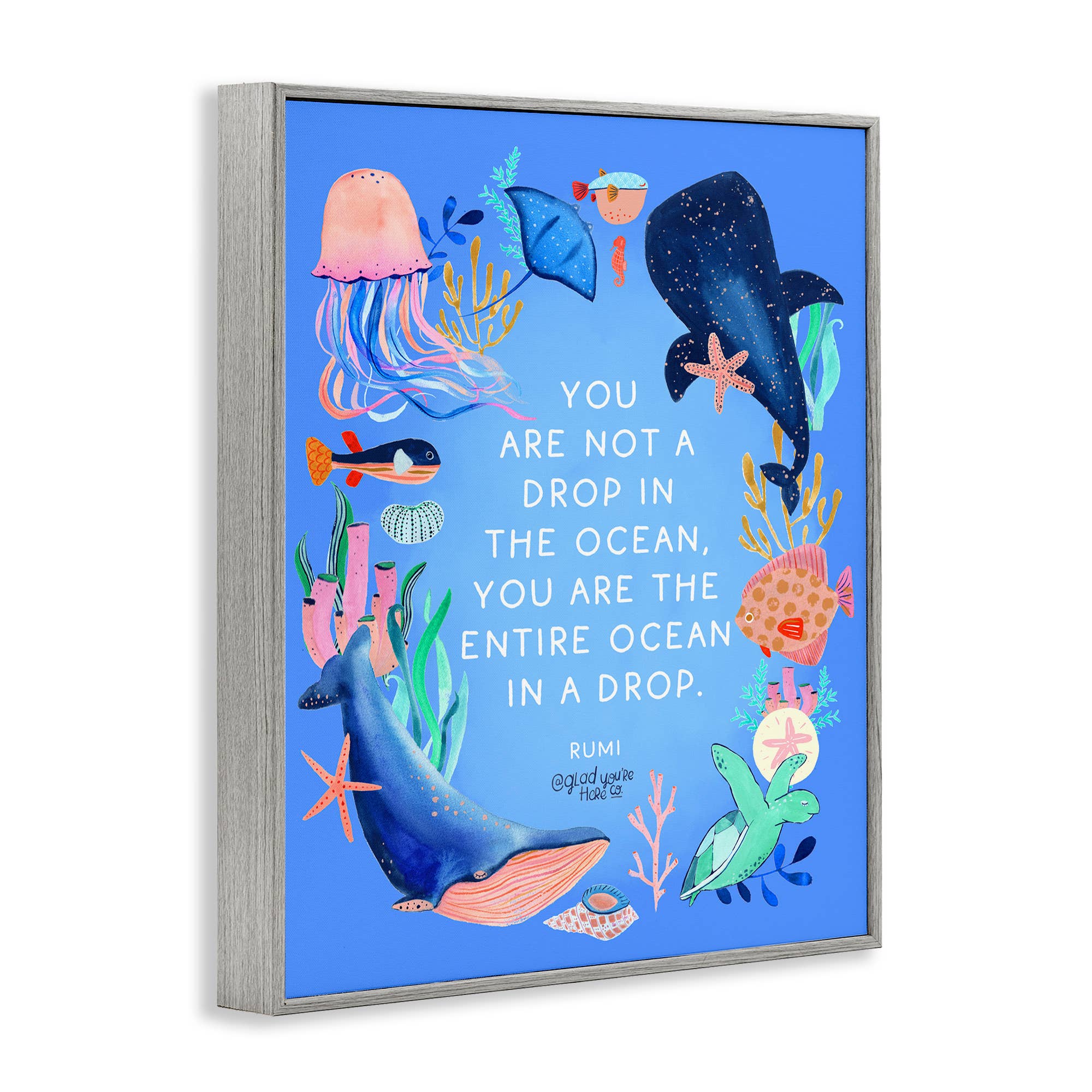 Stupell Industries - Wholesale Wall Sign - Entire Ocean In A Drop - Framed Wall Art14