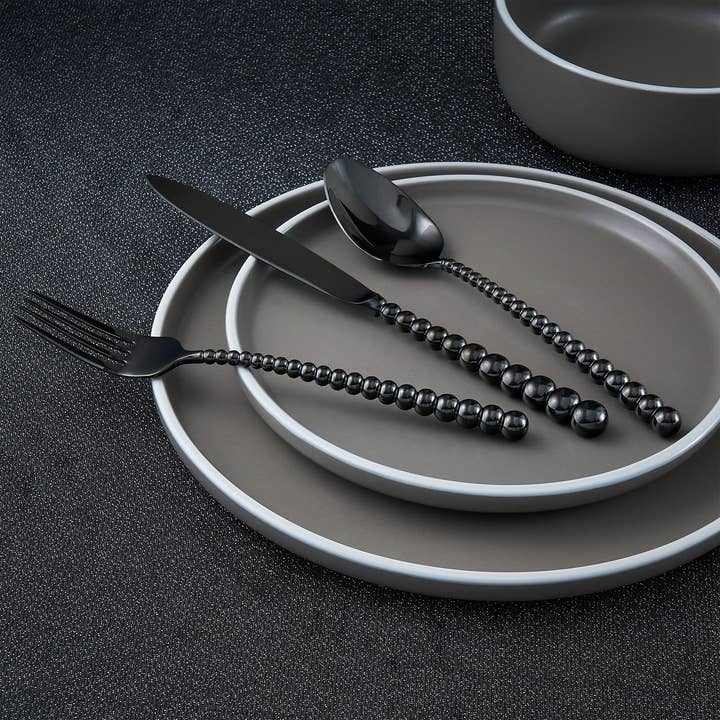 Ensemble de couverts 18/10 Rondure Black PVD 20 pièces - Service pour quatre personnes pour la vente par Ricci Argentieri