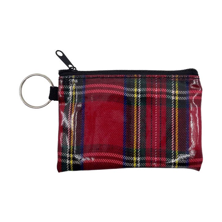 Tartan PU Coin Purse for wholesale by Eurostick