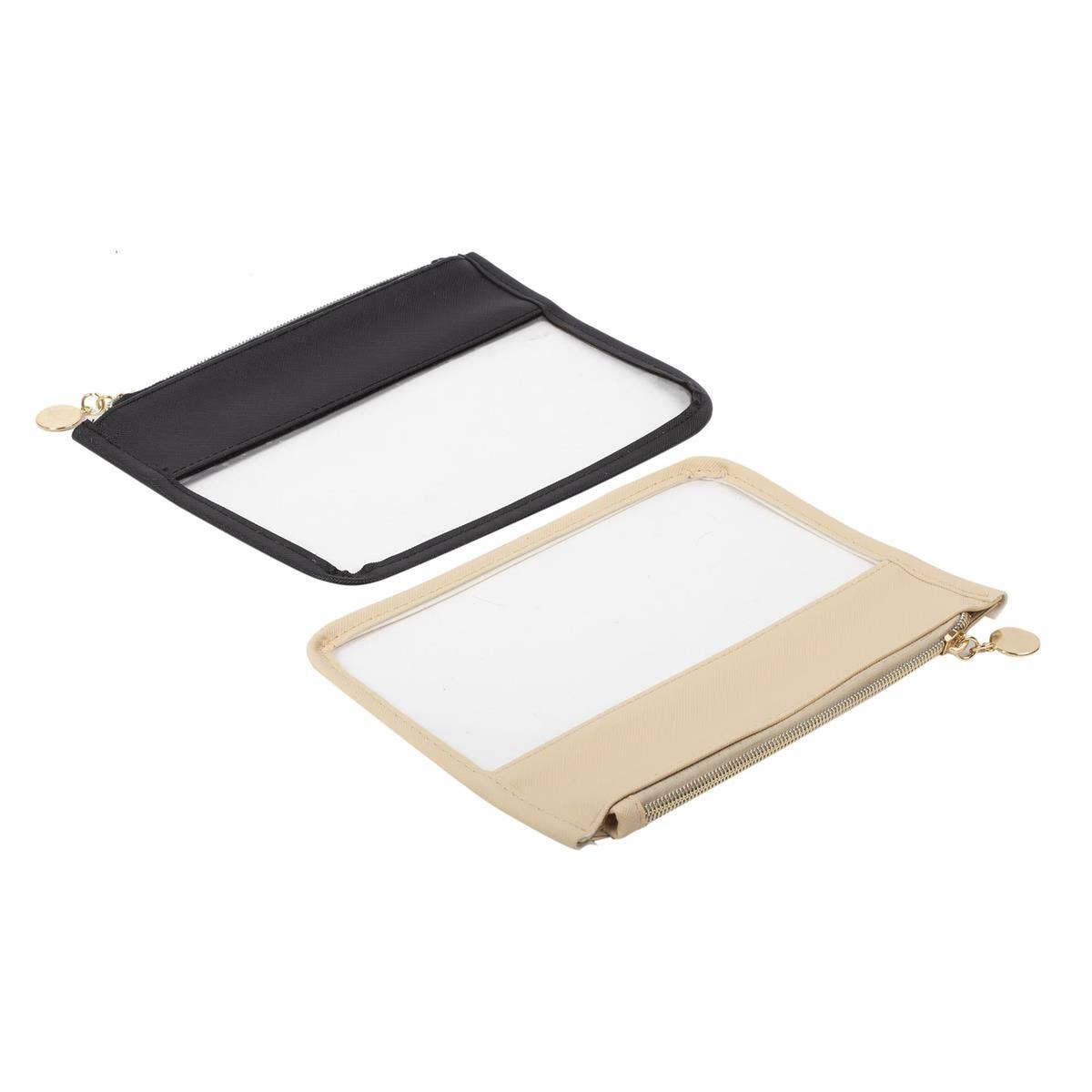 Bodico - Wholesale Pouch - Women's - Bodico Clear View Pouch – 2 Assorted Colors (Black/Nude)3